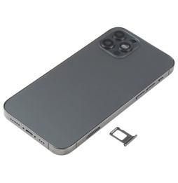 Back Housing Cover Assembly for iPhone 12 Pro (Black)(With Logo) at 189,90 €