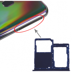 SIM + Micro SD Kartenhalter für Samsung Galaxy A40 SM-A405F (Blau) für 5,90 €