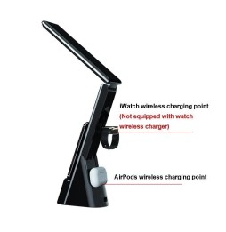 3 in 1 Wireless Charger Desk Lamp for iPhone, Apple Watch, Airpods at 42,95 €