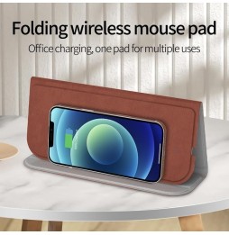 Tapis de souris avec chargeur rapide sans fil intégré (Gris) à 25,90 €