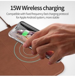Mouse Pad Mat with built-in Fast Wireless Charger (Brown) at 25,90 €