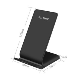 Vertical Fast Wireless Charger Desktop Stand 10W at 15,90 €