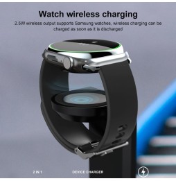 2-in-1 Snelle draadloze oplader station voor Samsung Watch, Galaxy Buds voor 31,90 €
