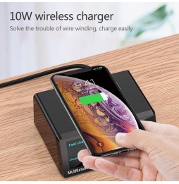 Charging / test station 6x USB + USB QC 3.0 + PD Type-C 65W + Wireless Charging with LED Screen at 57,95 €