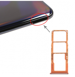 SIM + Micro SD kaart houder voor Samsung Galaxy A70 SM-A705 (Oranje) voor 6,90 €