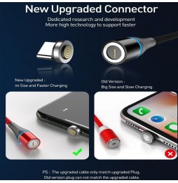 Lightning + Type-C + Micro USB Câble Magnétique Charge Rapide 2m 3A (Argent) à 15,95 €
