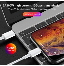 Câble charge rapide USB-C / Type-C vers Lightning 2m 100W à 17,95 €