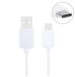 USB-C / Type-C naar USB kabel voor Samsung, Huawei... 1m (Wit) voor 8,95 €