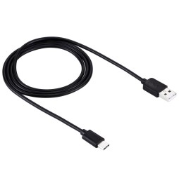 USB-C / Type-C auf USB Kabel für Samsung, Huawei... 1m (Schwarz) für 8,95 €