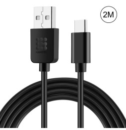 USB-C / Type-C auf USB Kabel für Samsung, Huawei... 2m (Schwarz) für 9,95 €