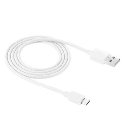 USB-C / Type-C naar USB kabel voor Samsung, Huawei... 2m (Wit) voor 9,95 €