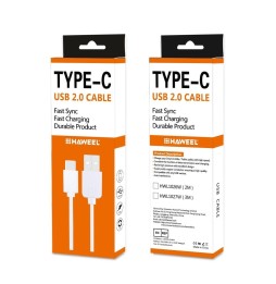 USB-C / Type-C auf USB Kabel für Samsung, Huawei... 2m (Weiss) für 9,95 €