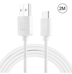 Câble USB-C / Type-C vers USB pour Samsung, Huawei... 2m (Blanc) à 9,95 €