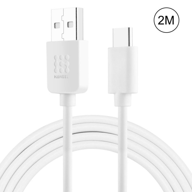 Câble USB-C / Type-C vers USB pour Samsung, Huawei... 2m (Blanc) à 9,95 €