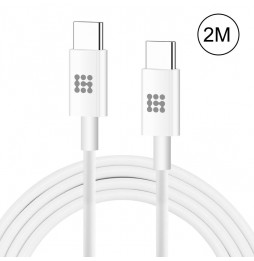 Type-C naar USB-C snellaad kabel voor Samsung, Huawei, Xiaomi... 2m 25W 3A voor 14,95 €
