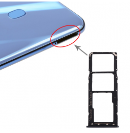 Tiroir carte SIM + Micro SD pour Samsung Galaxy A30 SM-A305 (Noir) à 6,90 €