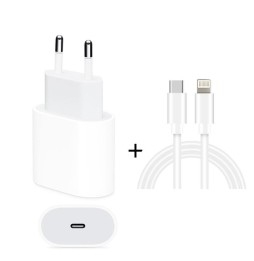 Chargeur Rapide 20W + Câble USB-C / Type-C vers Lightning 1m à 24,95 €