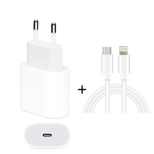 20W Fast Charger + USB-C / Type-C to Lightning Cable 1m at 24,95 €