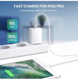 20W Fast Charger + USB-C / Type-C to Lightning Cable 2m at 29,95 €