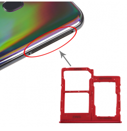 SIM + Micro SD kaart houder voor Samsung Galaxy A40 SM-A405F (Rood) voor 5,90 €
