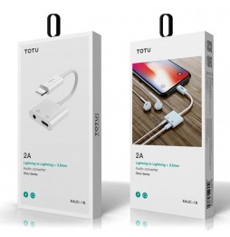 Earphone Jack 3.5mm + Charging to Lightning Adapter at 23,95 €