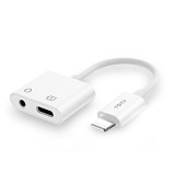 Earphone Jack 3.5mm + Charging to Lightning Adapter