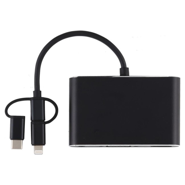 Bluetooth + HDMI + VGA + AV auf Lightning / USB-C / Typ-C / Micro-USB Adapter