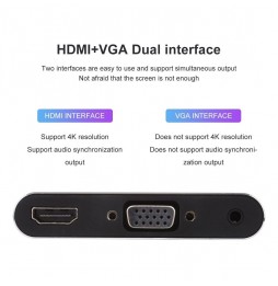 Bluetooth + HDMI + VGA + AV naar Lightning / USB-C / Type-C / Micro USB adapter voor 44,95 €