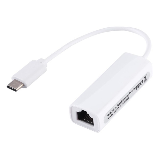 RJ45 Ethernet LAN Network to USB-C / Type-C Adapter at €13.75