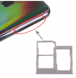 SIM + Micro SD Kartenhalter für Samsung Galaxy A40 SM-A405F (Grau) für 5,90 €