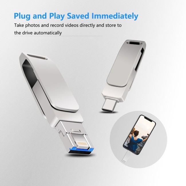 64GB Lightning + USB-C / Type-C USB 3.0 Flash Drive