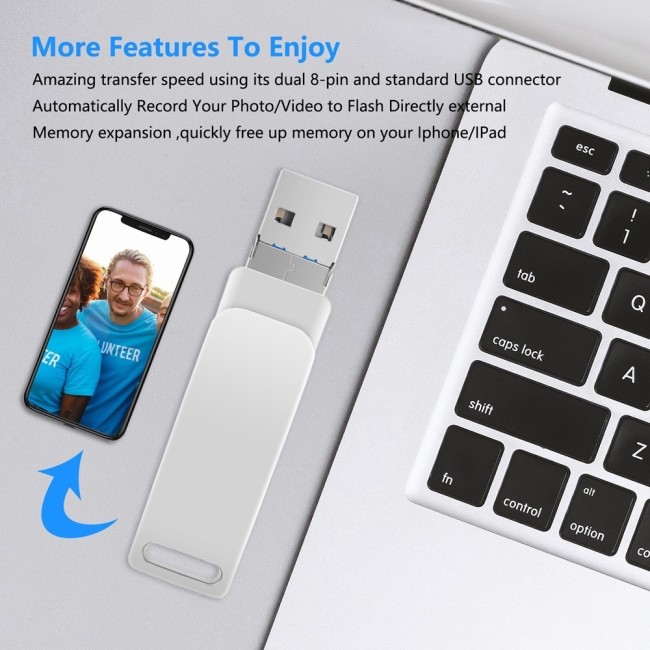 64GB Lightning + USB-C / Type-C USB 3.0 Flash Drive