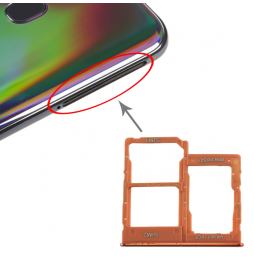 Tiroir carte SIM + Micro SD pour Samsung Galaxy A40 SM-A405F (Orange) à 5,90 €