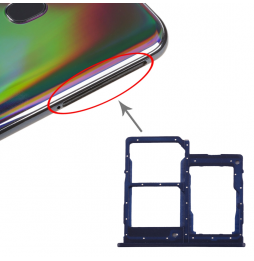 Tiroir carte SIM + Micro SD pour Samsung Galaxy A40 SM-A405F (Bleu foncé) à 5,90 €