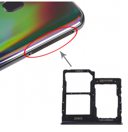 Tiroir carte SIM + Micro SD pour Samsung Galaxy A40 SM-A405F (Noir) à 5,90 €