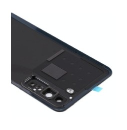 Original Rückseite Akkudeckel mit Linse für Huawei P40 Lite 5G (Schwarz)(Mit Logo)