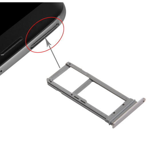 SIM + Micro SD Card Tray for Samsung Galaxy S7 Edge SM-G935 (Gold)