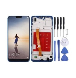 LCD Screen with Frame for Huawei P20 Lite (Bleu)