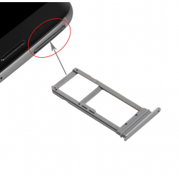 SIM + Micro SD kaart houder voor Samsung Galaxy S7 Edge SM-G935 (Grijs) voor 5,90 €