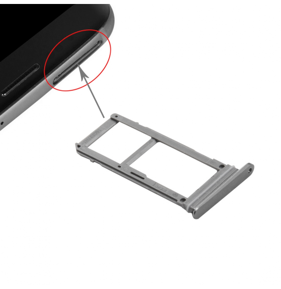 SIM + Micro SD Card Tray for Samsung Galaxy S7 SM-G930 (Grey)