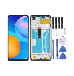 LCD Screen and Digitizer Full Assembly with Frame for Huawei P Smart 2021