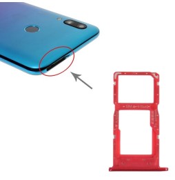 SIM + Micro SD Karten Halter für Huawei P Smart 2019 (Rot)