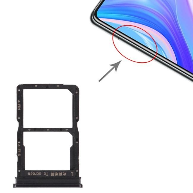 SIM + Micro SD Card Tray for Huawei P Smart S (Black)
