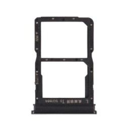 SIM + Micro SD kaart houder voor Huawei P Smart S (Zwart)