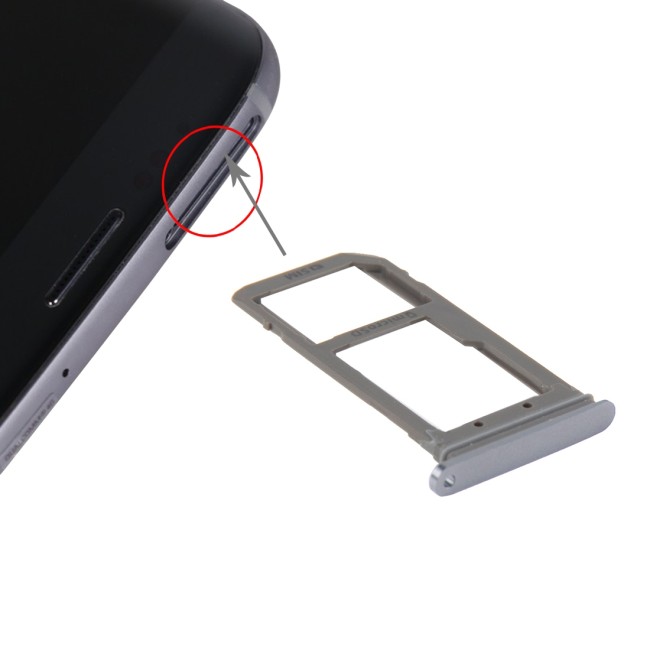 SIM + Micro SD Card Tray for Samsung Galaxy S7 Edge SM-G935 (Blue) at 5,90 €