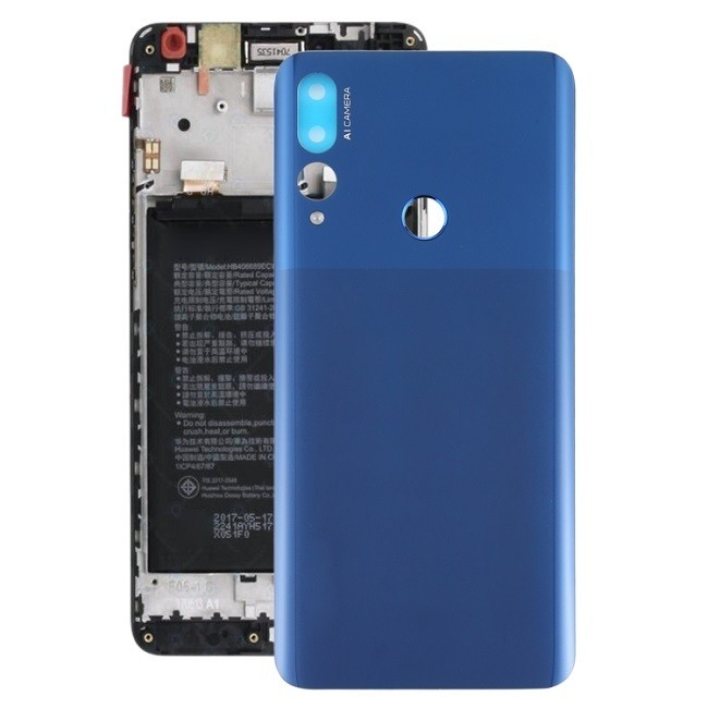 Cache arrière original pour Huawei Y9 Prime 2019 (Bleu)(Avec Logo)