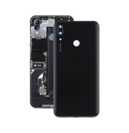 Cache arrière avec lentille et boutons pour Huawei Y7 Prime 2019 (Noir)(Avec Logo)