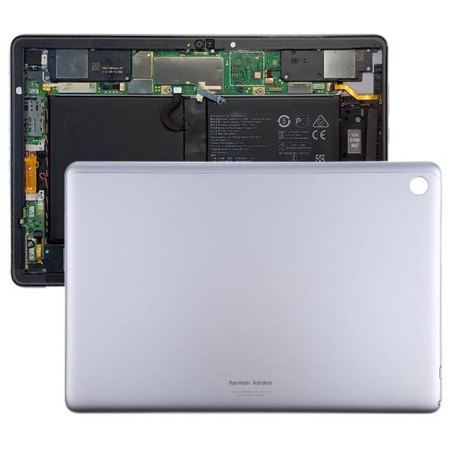 Achterkant voor Huawei MediaPad M5 Lite 10.1 (Zilver)(Met Logo) voor €34.10
