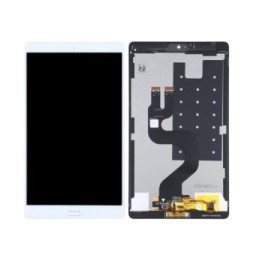 Original Display LCD Mit Fingerabdruck Sensor für Huawei MediaPad M3 8.4 (Weiss)(Mit Logo)
