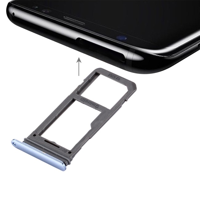 Tiroir carte SIM + Micro SD pour Samsung Galaxy S8 SM-G950 (Bleu) à 5,90 €